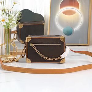 5A Designers Bolsas de tronco macio simétricas de couro genuíno Bolsa de Ombro Bolsa CrossBody Cross Body bolsa de mão