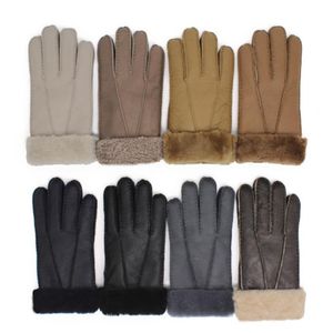 Classic men new 100% leather gloves high quality wool gloves in multiple colors 249v