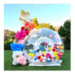 3/4/5 m Kinder Party Ballons Spaß Haus Riesige Klare Aufblasbare Kristall Iglu Kuppel Blase Zelt Transparent aufblasbare Blase Ballons Haus