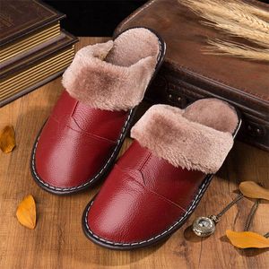 Slippers Women Winter Fluffy Luxury Pu Shoes Home Couple Waterproof Non-slip Female Indoor Bedroom Fashion