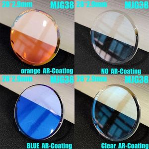 Titta på reparationssatser 28mm 2,9MMSKX013 SKX015 Single Dome Mineral Crystal Glass Mod Parts Replacement Blue/Red/Clear AR Coating