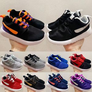 Classics Ro Sherun One Kids Running Shoes Olympic London Toddler Sneakers Black Red Royal Grey Babys Boys Girls Trainers Storlek 22-35