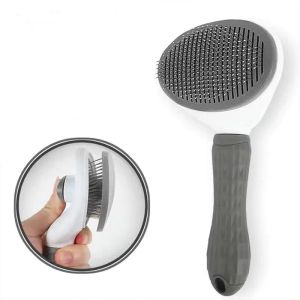 Pet Hair Brush Dog Hair Removal Comb Stainless Steel Automatic Hair Fading Cat Comb Dog Beauty Cleaning Supplies