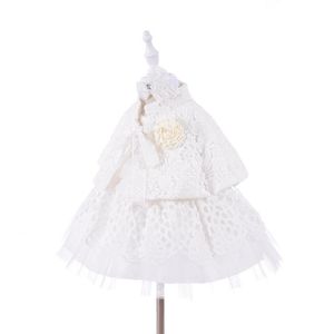 Vestidos de menina infantil garotas vestidos de batismo nascidos bebês batismo roupas princesas tutu aniversário branco arco vestido de flor de flor