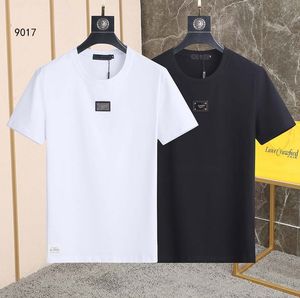 Camiseta fashion masculina Designers Roupas masculinas camisetas pretas e brancas de manga curta feminina casual Hip Hop Streetwear camisetas M-XXXL D#G515