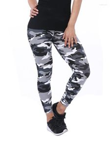 Kvinnors leggings Visnxgi Push Up Women's Clothing Camouflage Workout Pants Printing Elasticity Fitness Casual Solid Polyester Jegings