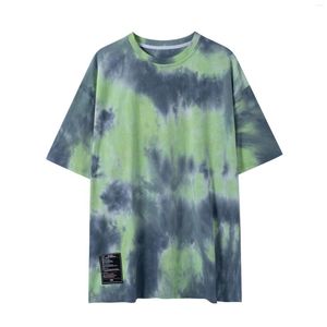 Women's T Shirts Summer Harajuku Style Casual Loose Tie-Dye Kortärmad T-shirt