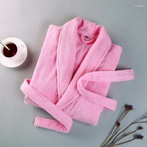 Women's Sleepwear Winter Women Bath Robe 100 Cotton Bridesmaid Dressing Gown Quick Dry Long Lounge Bathrobe Sexy Peignoir Nightgown