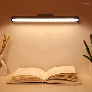 Lampade da tavolo Lampada da lettura a LED Scrivania Luce ricaricabile USB Dimmerazione continua Sospensione magnetica Camera da letto Notte