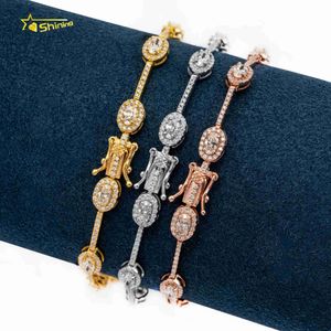 VVS de alta qualidade Cut VVS Moissanite Diamond S925 Sterling Silver Fine Women Women Bracelet Jewelry Bracelets
