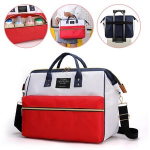Diaper Bags One-shoulder Mommy Bag Waterproof Canvas Large-capacity Travel Storage Cover Trolley
