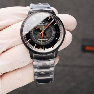 Relógios masculinos de alta qualidade Watch Commander Movement Sapphire Mirror Detalhes podem ser comparados a combinar relógios de luxo casuais de correção de aço refinados