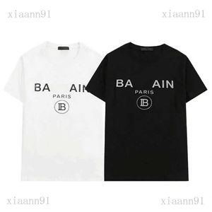 デザイナーファッションラグジュアリーニュークラシックバルマンTシャツクラシックゴールドプリントプリントバルマンTシャツファッションメンズアンドウィメンカジュアルブランドレターカップルTシャツ