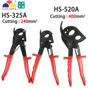 Skruvmejslar HS325A 240mm HS325A Handspärrkabel Kabel Cutter PLER RATCHET WIRE CUTTER PLIER Handverktygshandlyvar för stor kabel