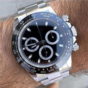 designer Mens Sports Watch Men All Subdials Work Function 40mm Rubber Strap Automatic Mechanical Wristwatches Relogies for men Relojes Orologio di Lu