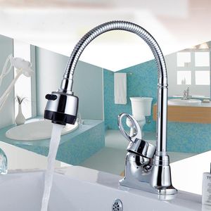 Bathroom Sink Faucets Copper Bench Universal Faucet Rotary Washbasin Dual Cold And