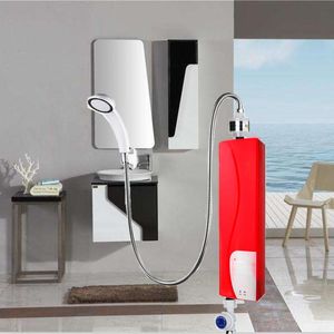 Heaters 3000W Electric Tankless Instant Instantaneous Hot Water Heater Shower Head Hose Kit Instant Bathroom Water Heater System 3000W