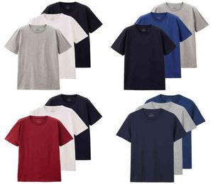 Men039s camiseta pólo camisa masculina camiseta algodão de manga curta 3 pacote camiseta sólida camiseta de verão masculino masculino tampo de roupas camiseta8406763