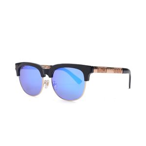 Óculos de sol de moda de luxo para homens homens designer quente estilo de verão óculos de sol brancos com lente clara placa retrô metal oval meia moldura óculos Óculos2166