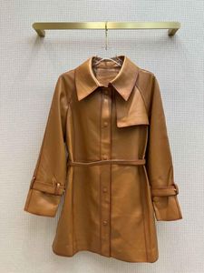 Jackets femininos senso de moda de casaco de couro e textura nítida confortável