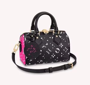 Bolsa de ombro de alta qualidade 20 bolsa de vaca rápida Boston Bolsas de travesseiro de grife de designer Mulheres Bolsas de mensagens de cruzamento de alta capacidade Design clássico M46118 Black