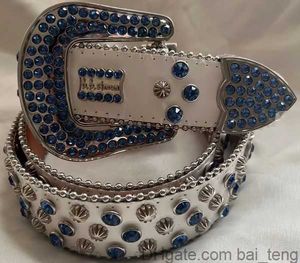 Cintura BB di design BB BB SIMON Nuova cintura BB Croona Cristal Crynens Cintura per donne Cinture di diamanti lucenti Black su nero blu bianco multicolour con bling strass 4x