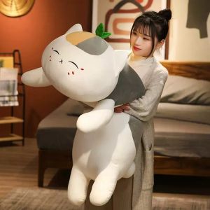 Japan Anime Cat peluche gigante morbido cartone animato gattino bambola cuscino lungo per la decorazione regalo fidanzata 49 pollici 125 cm