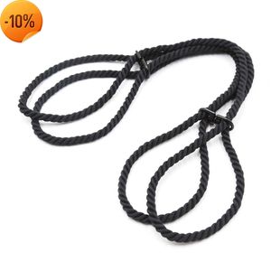 Massaggio Bondage Corda Manette con giochi per adulti regolabili Fetish Slave Bdsm Binding Prodotti del sesso per donne Coppie gay SM Flirt Toys