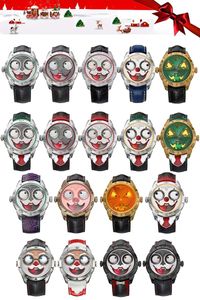 Новые бутиковые модные часы постоянно меняют клоунское лицо, импортный автоматический механический механизм, корпус 42 мм.