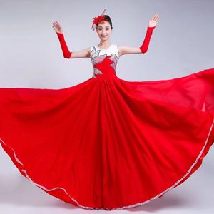 Yeni açılış dans büyük salıncak etek kadın yetişkin genç ve orta yaşlı modern dans şarkısı koro performans elbise