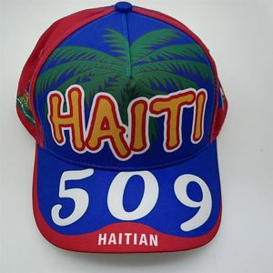 ハイチの男性青少年帽子カスタムメイド名POナショナルフラッグボーイカジュアル野球cap278g