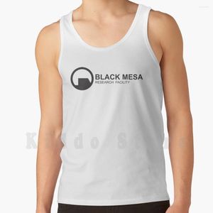 Herren-Tanktops, schwarze Mesa-Weste, ärmellos, Research Facility Half Life Decay-Logo