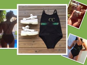 Designer-Bikini, zweiteiliger Bikini für Damen mit Alphabet-Badeanzug, Kristall-Sommer-Strand-Badeanzug, dreiteiliger einteiliger Damen-Badeanzug GG4