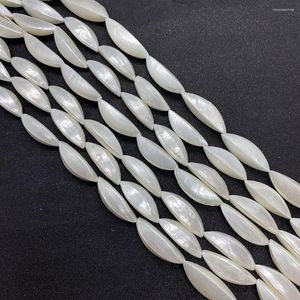 Perline di grado naturale conchiglia a forma di occhio di cavallo che fanno braccialetti fai da te collana orecchini da donna gioielli squisiti sciolti