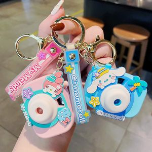 sanliouプロジェクションカメラキーチェーンかわいいクロミバッグペンダントレディースデリケートジュエリープラッシュキーチェーン