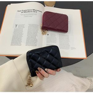 Leather Short Wallet Fashion Wallet For Lady High Quality Shinny Card Holder Coin Purse Women Classic Zipper Pocket243K