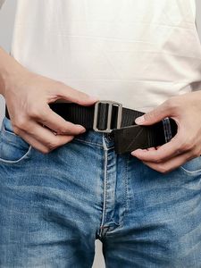 Cinture Cintura da uomo in lega di titanio color-titanio Cintura da uomo in fibra di carbonio con fibbia femminile Brevetto Cintura sportiva aperta-chiusa veloceCinture