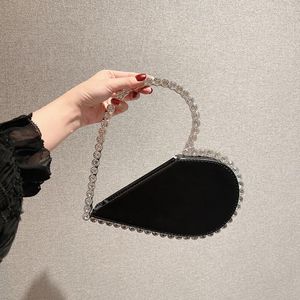 Waist Bags Diamonds Loveheart Evening Party