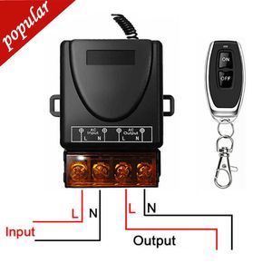 Ny 433MHz 220V 30A Remote Control Switch Hign Power On/Off Remote Control sändare för vattenpump Motor LED Elektrisk apparat