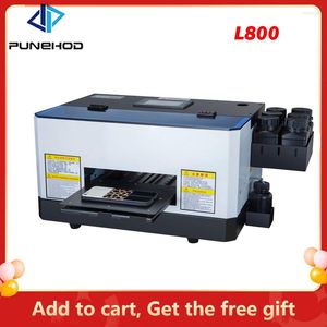 Punehod A5 UV Flatbed Printer L800 Mini PhoneCase Machine For Cups Glass Metal Wood Acrylic