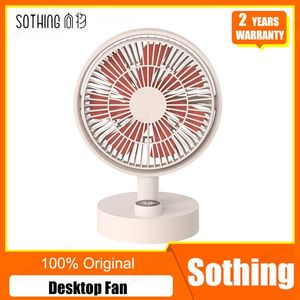 Hayranlar Sothing Masaüstü Fan Digitale Display Hoofd Schudden USB Fan Trapoze Windsnelheid Laag Geluidsniveau Draagbare Pluim