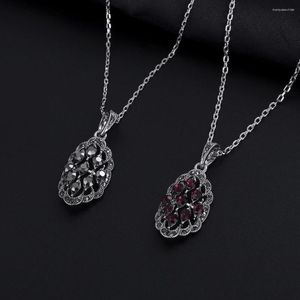 Chains Trendy Vintage Luxurious Antique Silver Plated Nakelace 2 Color For Women Girl Retro Cute Necklace Jewelry Bijoux