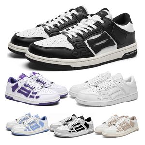 Sapatos de grife novos tênis de esqueleto de moda Sapatos Aiviiri Black Branco Ginástica Verde Azul Luz Azul Luz Cool Cinzenta Homens Muladores Treinadores Tamanho 36-45