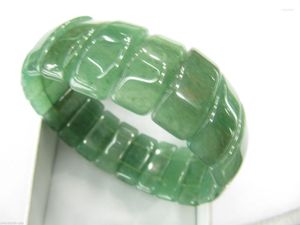 Strand Natural 22mm Donglin Yeşil Dongling-Jades Daha geniş boncuklar bilezik
