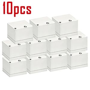 FAHMI 10 PCS embalagem de novas caixas de anel de papel para briários Charms Jewelry Case de joias para o presente de dia dos namorados, lotes de atacado a granel