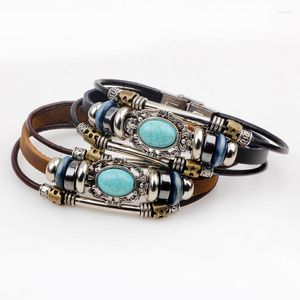 Bangle Vintage Inlaid Rhinestone Men's Bracelet Fashion Exquisite Charm Classic Male Wrist Jewelry Gift 2023 Accessories