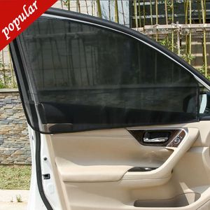 Novo 2pcs Carro Universal Carrops Magnetic Curtain Mesh respirável Anti-Direct Sun Car Janela lateral da janela de verão Filme da janela