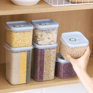 Garrafas de armazenamento Rice Contêiner de grão BPA Dispensador de cereal grátis Removável Cascles da pilha de pet -food