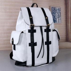 Leather Christopher Backpacks Luxurys Designer High Quality knapsack Men Women Classic Flowers Plaid Schoolbag Satchel Backpack Ba243w