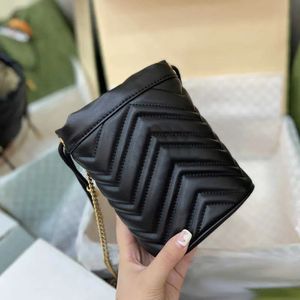Drawstring Shoulder Bucket Bags Women Handbag Female Black leather Fashion texture Design handbags